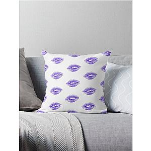 Sexy Purple Kiss Throw Pillow