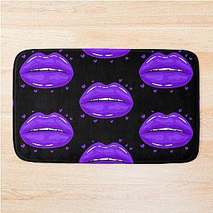 Valentine Lips Purple kiss Bath Mat