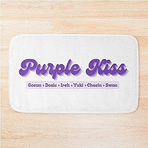 Purple Kiss Kpop Girl Group names logo Bath Mat