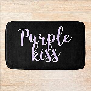 purple kiss smoothly lettering Bath Mat