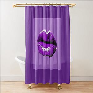 Shiny Purple Kiss Shower Curtain