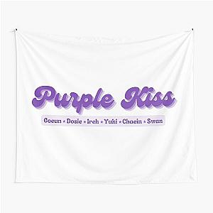 Purple Kiss Kpop Girl Group names logo Tapestry