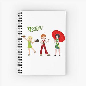 Olive, Vivian and Lily Pushing Daisies Spiral Notebook