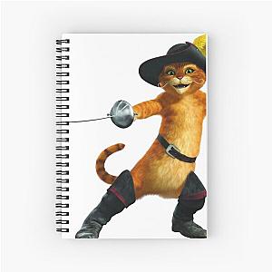 Puss in Boots Spiral Notebook