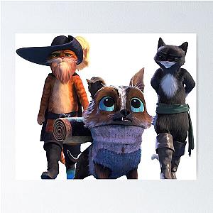 funny friendship - cute puss in boots Poster