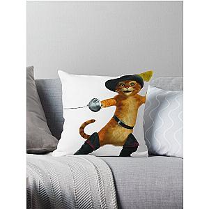 Puss in Boots Throw Pillow