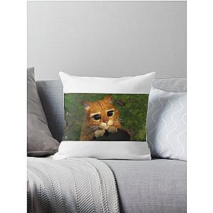 Shrek Puss in Boots Throw Pillow