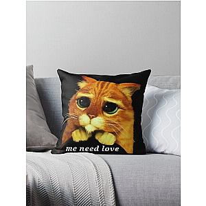 Puss in boots Throw Pillow