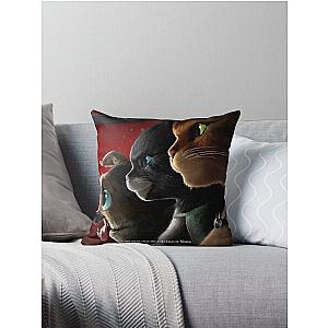 Puss in Boots The Last Wish Poster Throw Pillow