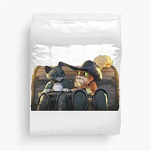 Happy Kitty Softpaws & puss in boots Duvet Cover