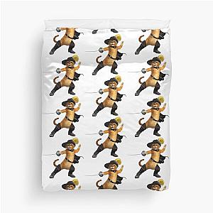 fun puss in boots Duvet Cover