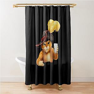 Puss in Boots  memes Shower Curtain