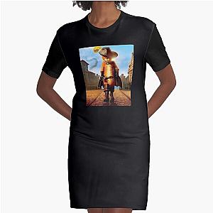 Puss in Boots The Last Wish Graphic T-Shirt Dress