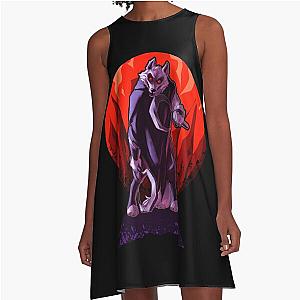 Wolf Puss In Boots T-Shirt A-Line Dress