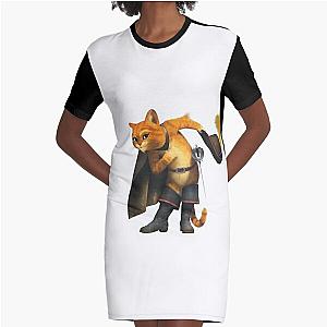 Puss in boots Graphic T-Shirt Dress