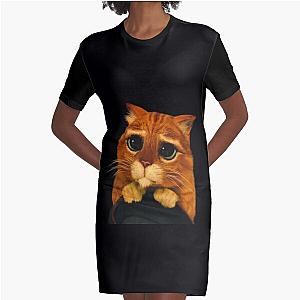 Shrek Puss in Boots T-shirt or Stickers Graphic T-Shirt Dress