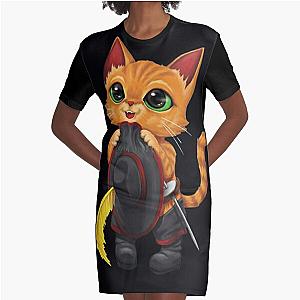 Puss in Boots  Graphic T-Shirt Dress