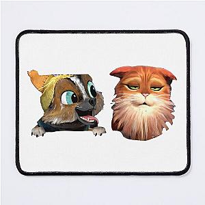 Cute Perrito & puss in boots  Mouse Pad