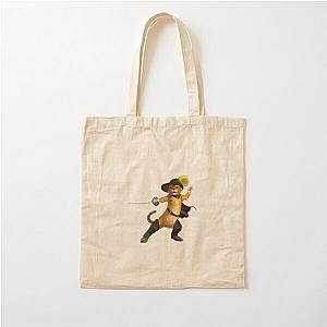 fun puss in boots Cotton Tote Bag