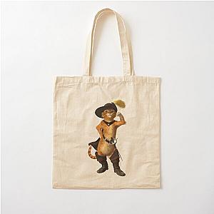 Puss in Boots  memes Cotton Tote Bag