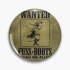 Puss in Boots Wanted Poster Pin