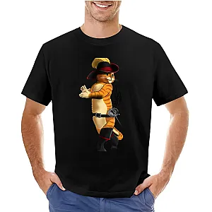 Puss In Boots Aesthetic Cartoon Cat T-Shirt