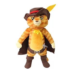 30cm Yellow Puss Cat Boots Kitty Puss In Boots Stuffed Animal Plush