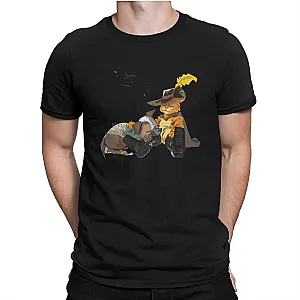 Perrito And His Friend Puss In Boot The Last Wish Cartoon T-shirts