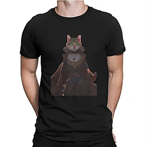 Puss In Boot Cat The Last Wish Vintage Short Sleeve Round Collar T-Shirt