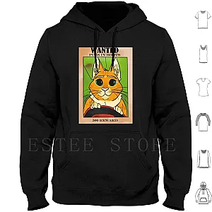 Wanted Shrek Cat Animal Kitty Eyes Furry Puss In Boots Cute Cat Long Sleeve Hoodies