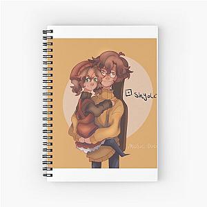 qsmp music duo  Spiral Notebook