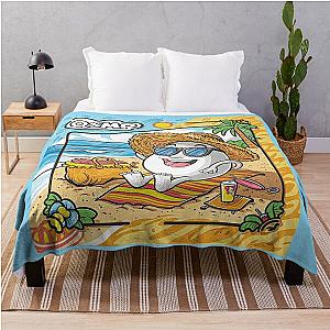 qsmp eggs sitting on the beach Throw Blanket