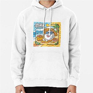 qsmp eggs sitting on the beach Pullover Hoodie