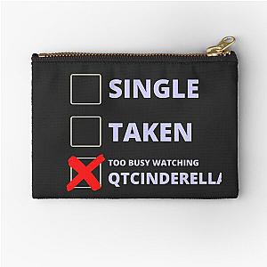 QTCinderella Funny Single Taken Zipper Pouch