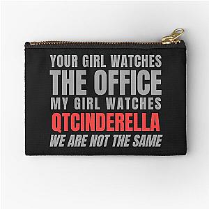 QTCINDERELLA Twitch Streamer Funny Meme Omegalul Zipper Pouch