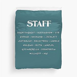 Shitcamp Merch Qtcinderella Merch Shit Camp Staff Logo Duvet Cover