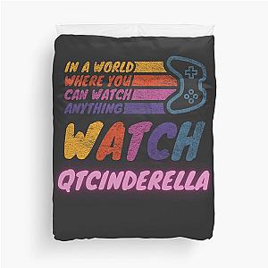 Watch QTCinderella twitch streamer youtuber Duvet Cover