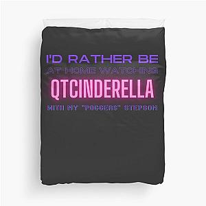 QTCinderella poggers stepson twitch youtube content creator Duvet Cover