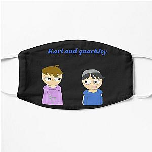 Quackity Face Masks - Quackity and Karl animation Flat Mask RB2905