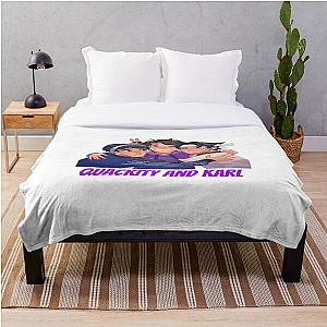 Quackity Bedding Sets - Quackity and Karl Throw Blanket RB2905