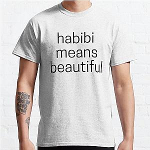 Quackity T-Shirts - Habibi Means Beautiful - Quackity Beanie - white Classic T-Shirt RB2905