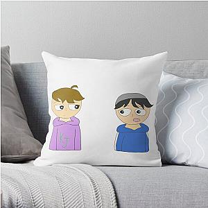 Quackity Pillows - Quackity and Karl animation Throw Pillow RB2905