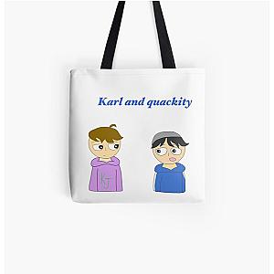 Quackity Bags - Quackity and Karl animation All Over Print Tote Bag RB2905