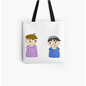 Quackity Bags - Quackity and Karl animation All Over Print Tote Bag RB2905