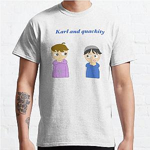 Quackity T-Shirts - Quackity and Karl animation Classic T-Shirt RB2905