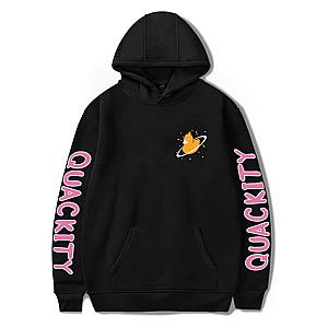 Quackity Hoodies - Quackity Planet Duck Print Pullover Hoodie