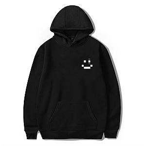 Quackity Hoodies - Quackity Smile Pixel Art Pullover Hoodie