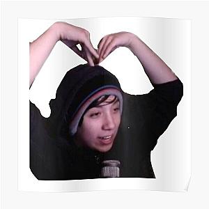 Quackity Posters - Quackity heart Poster RB2905
