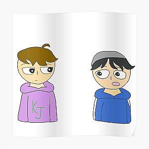 Quackity Posters - Quackity and Karl animation Poster RB2905