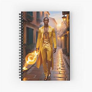 Quando Rondo in a yellow suit and jacket Spiral Notebook